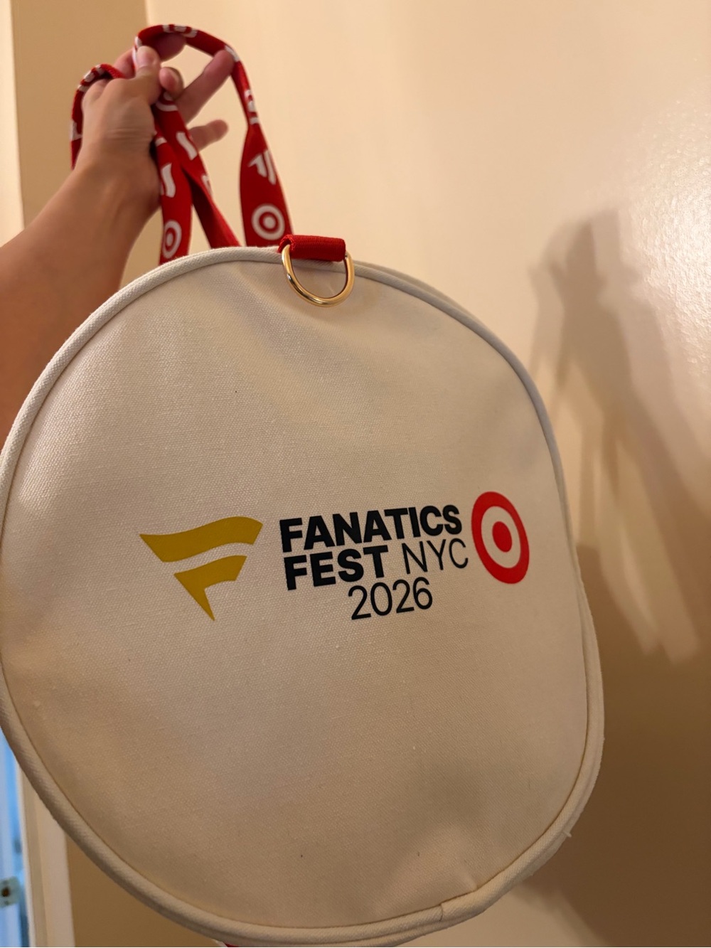 2026 Fanatics Feat New York City Canvas Duffle Bag Target Sponsor